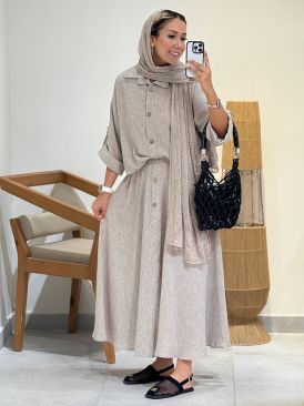ست شومیز دامن لینن زارا کد 21112